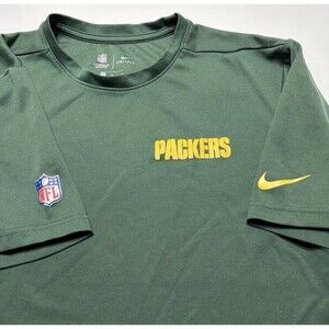 Green Bay Packers Nike NFL On Field Dri-Fit Shirt Football Mens Medium *READ